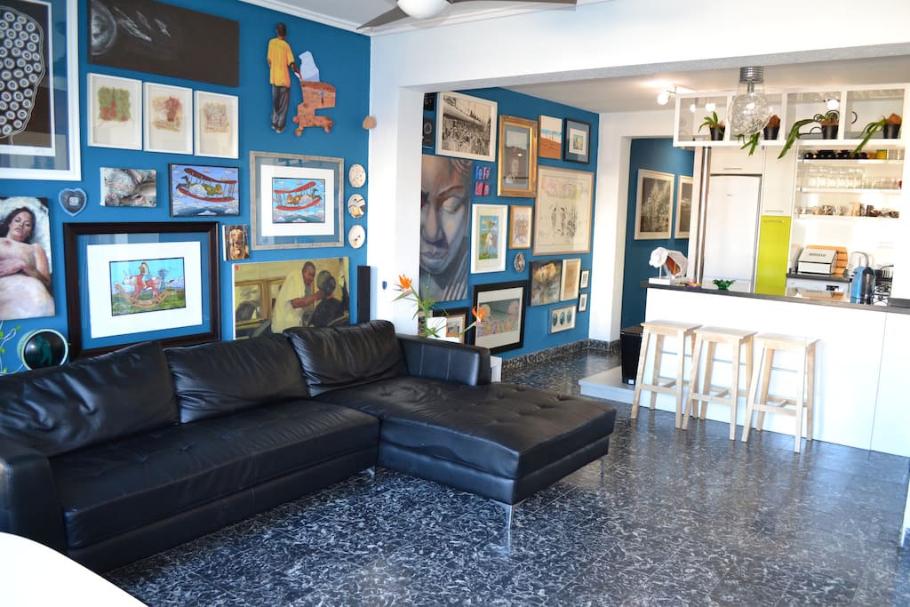 Open plan living.