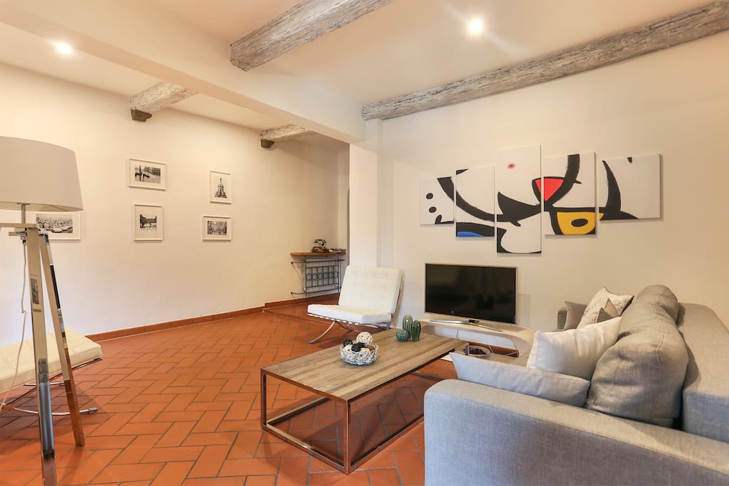 Living room with tv and sofa