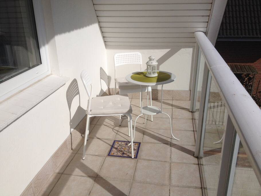 Balkon zur Südseite in den Garten