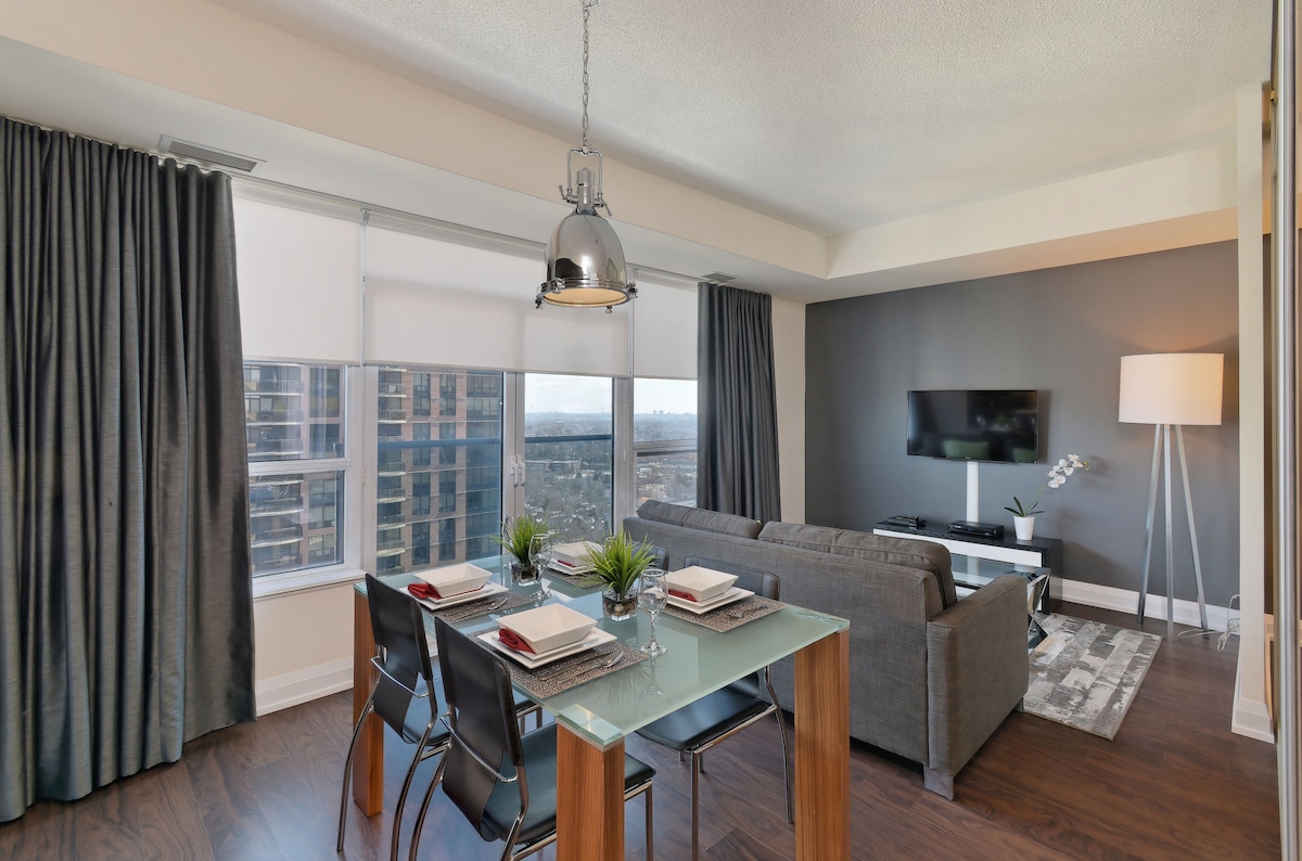 THE APARTNENT ラグマット　stabridge Yonge & Sheppard-1Bd/1Bth-Prime Location-NorthYork