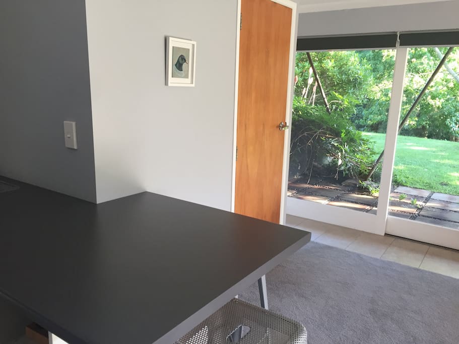 Looking from kitchenette