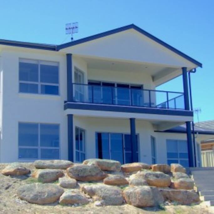 water front view of the house