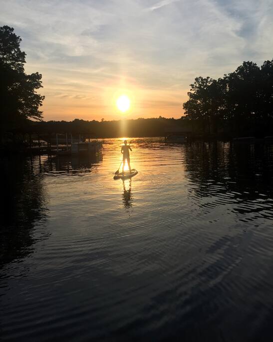 Sunset out of our cove.