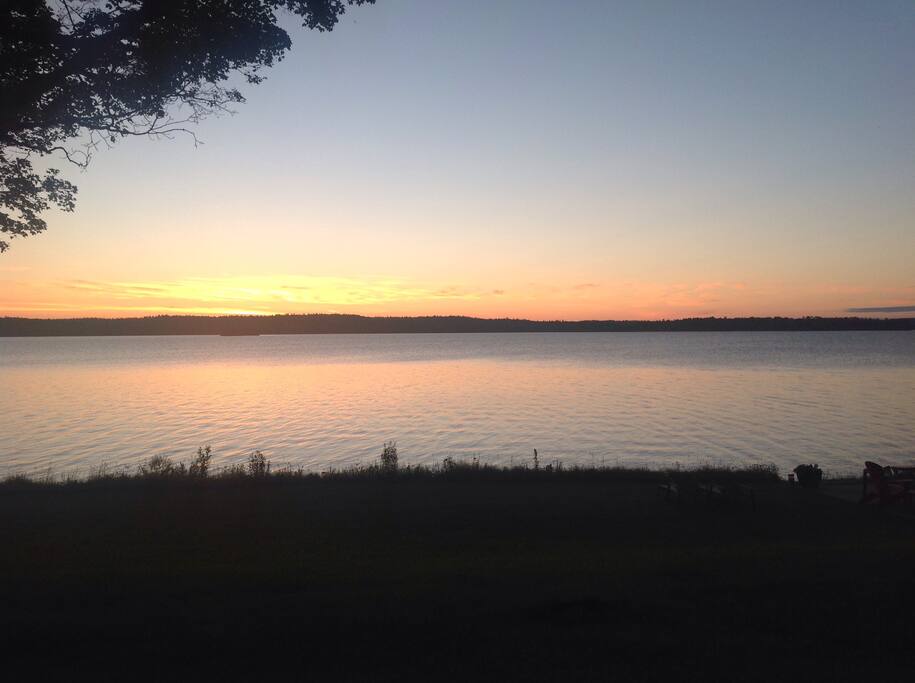 Sunrise over Lake Clear
