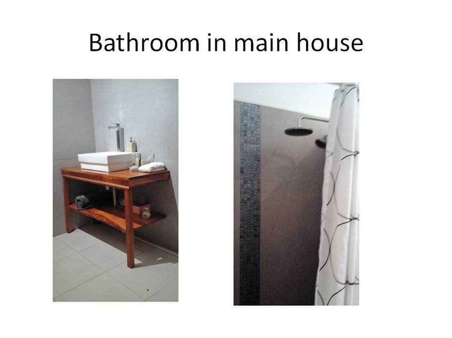 Modern, clean private bathroom