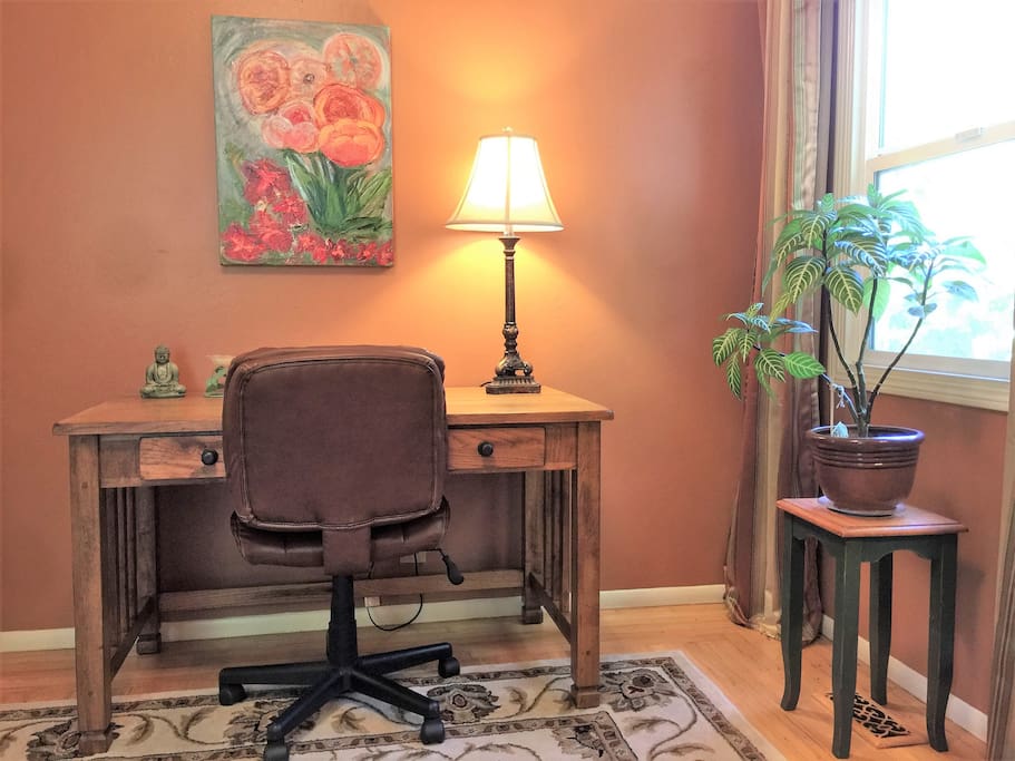 Your writing desk with comfy chair