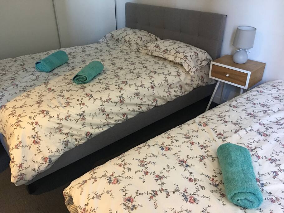 Large bed room with window