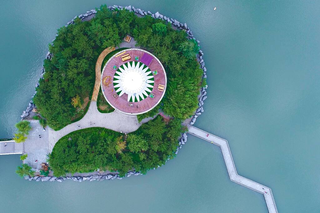 空中俯瞰,梦幻翡翠岛,C岛艺术家