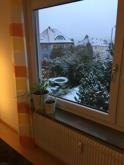 Der Ausblick vom Sessel aus