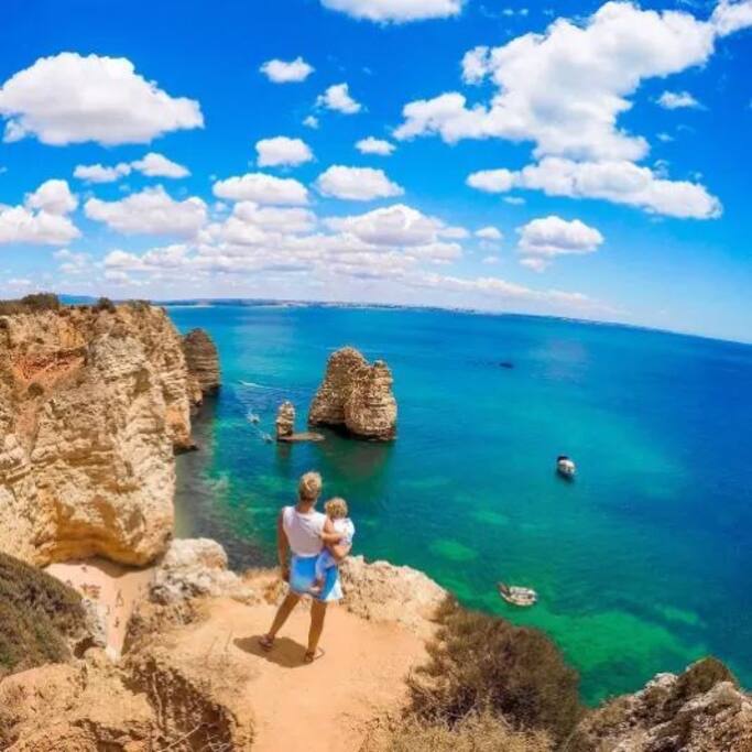 Amazing Ponta da Piedade with its incredible golden cliffs and turquoise waters... A unique place in the Algarve