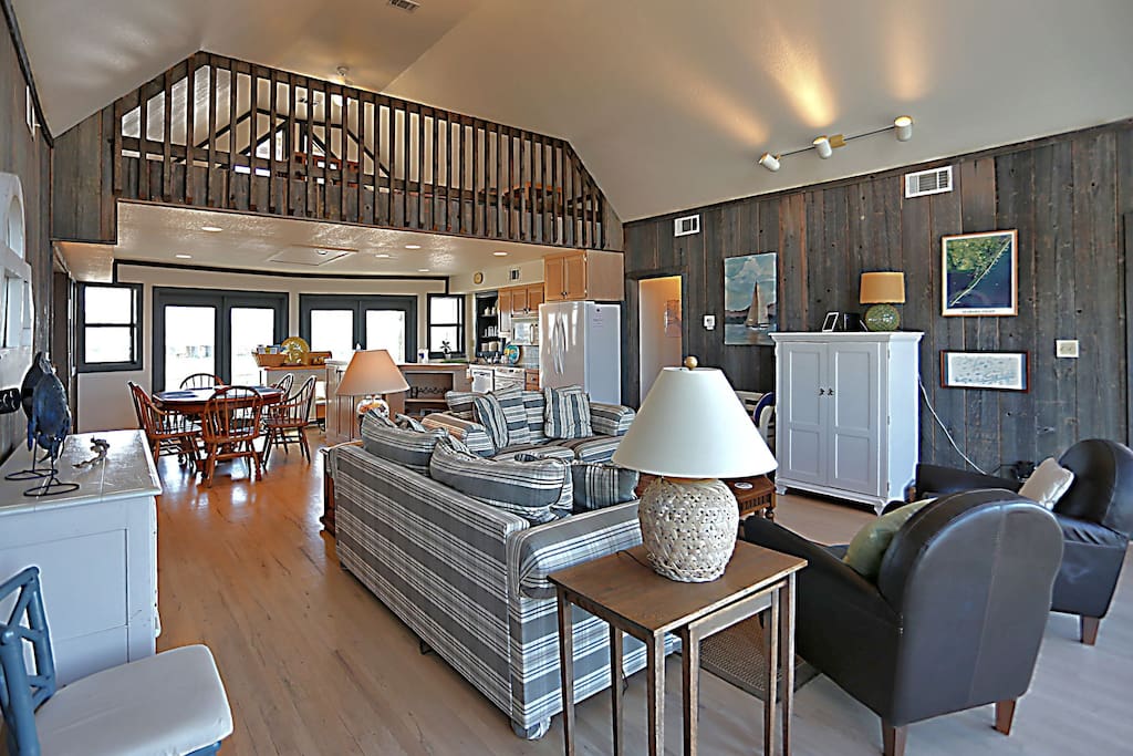 Loft overlooking living area