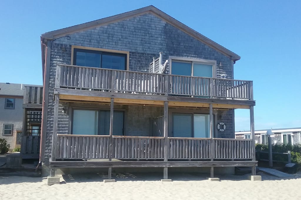 The condo deck is the top left one in this photo.