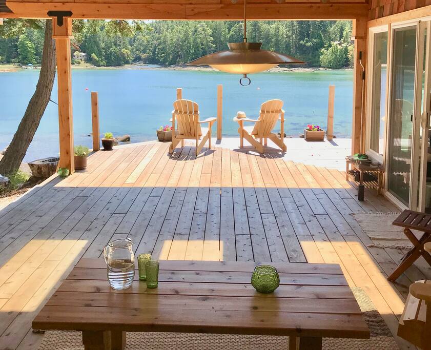 From the outdoor deck couch