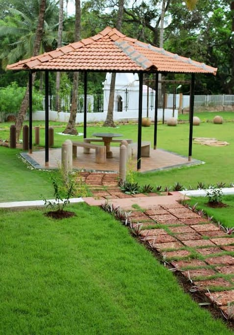 Exquisite garden area
