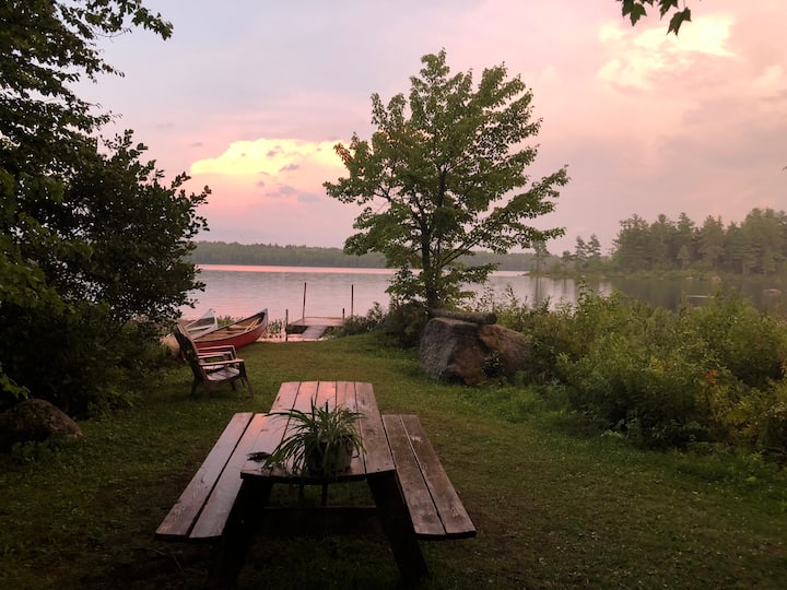 Lakefront Log Cabin N. Maine Woods Cabins for Rent in Millinocket