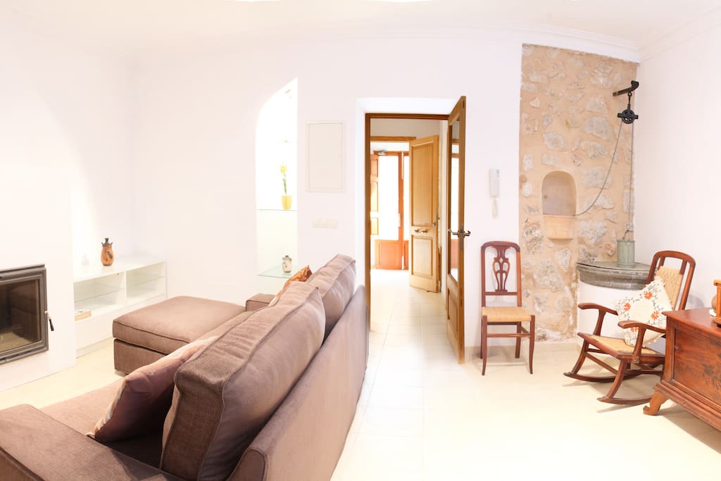 salon c/sofa cama tv chimenea vista lateral