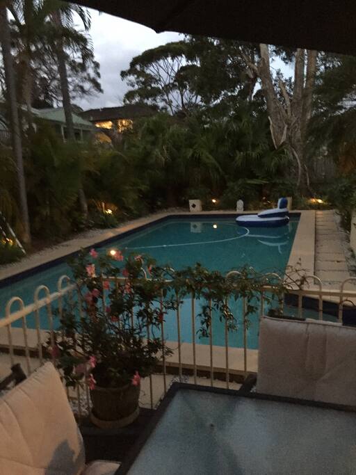 Lovely private pool solar heated for your use