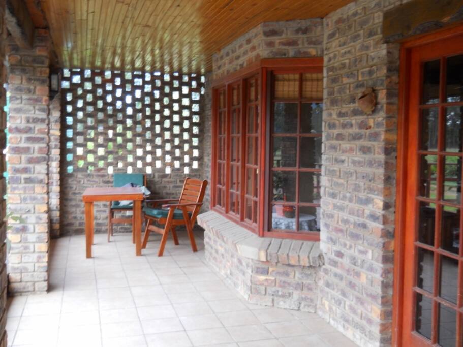 Front entrance and under cover verandah