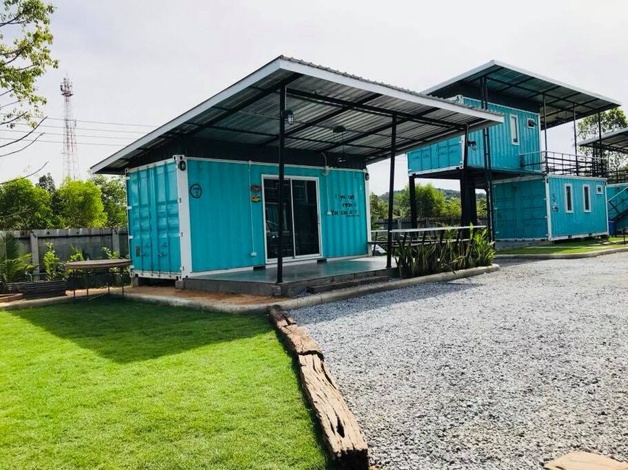 The resort has 2 each of the one bedroom containers. Great for couples.