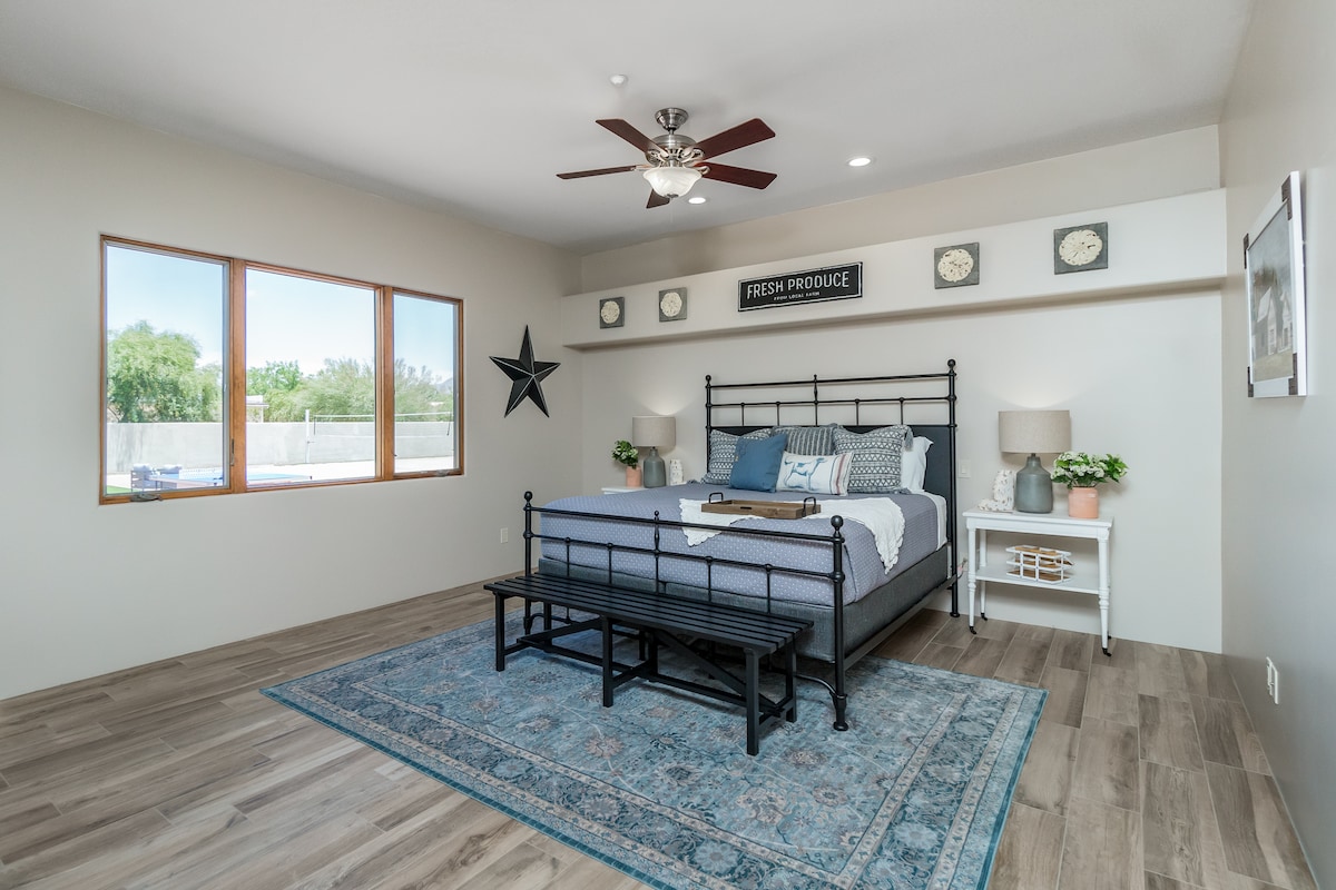 [Bedroom 1] The Farmhouse room, king bed with ensuite