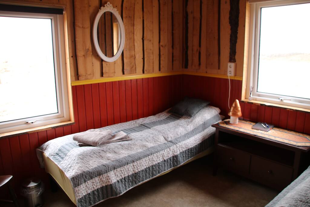 Cozy bed at Miðás
