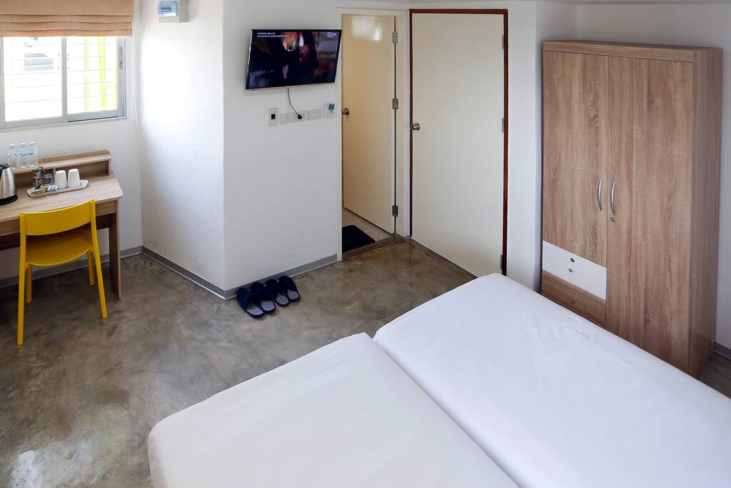 Comfy beds with spacious closet