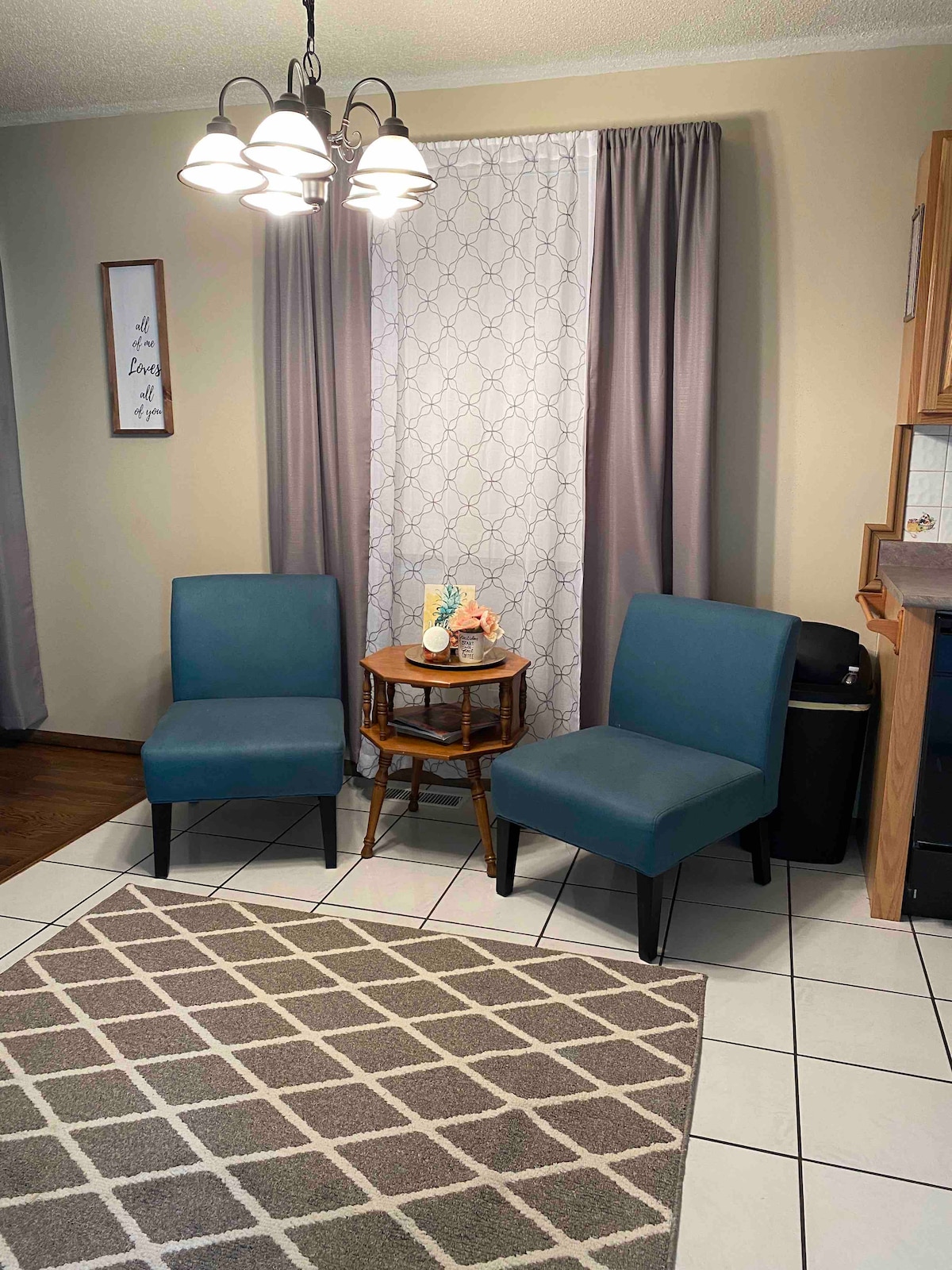 Rincón de café en la cocina. 