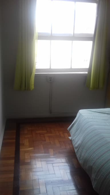 Private bedroom with single or double bed (single shown). Large window with lots of light.