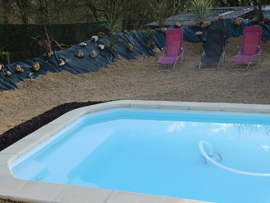 agréable un petit plongeon le soir dans une eau chauffer