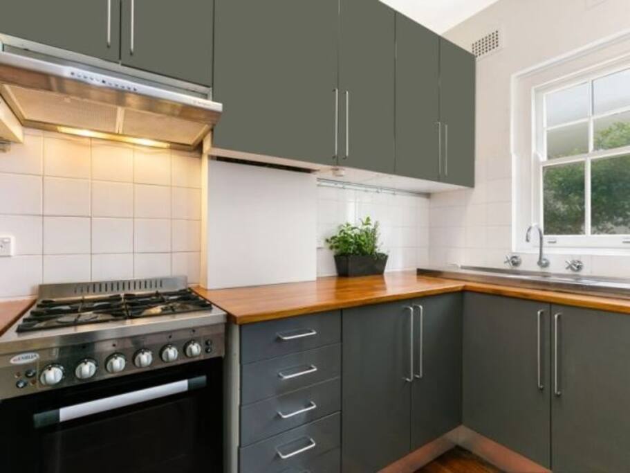 Kitchen with all cooking materials
