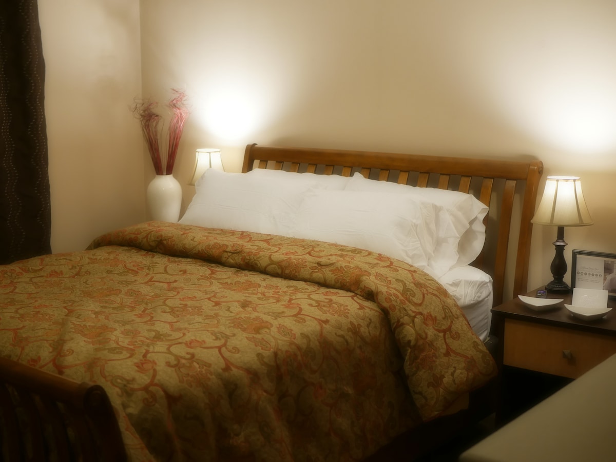 This is the main bedroom. Second bedroom is a connected garage conversion