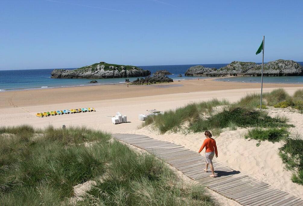 Playa de ris a 150 metros de la casa