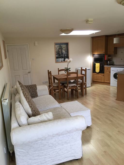 Spacious open plan lounge area