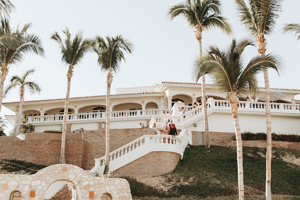 Casa Mariposa grand stairway to the sand