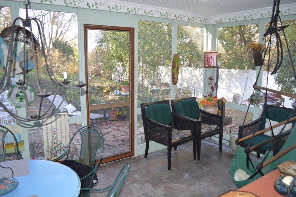 Screen porch for your relaxation needs. BBQ available in summer months!