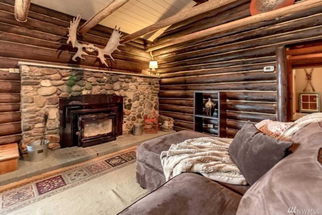 Living Room and Fireplace