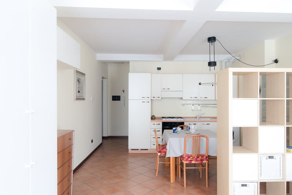 Kitchen and living room