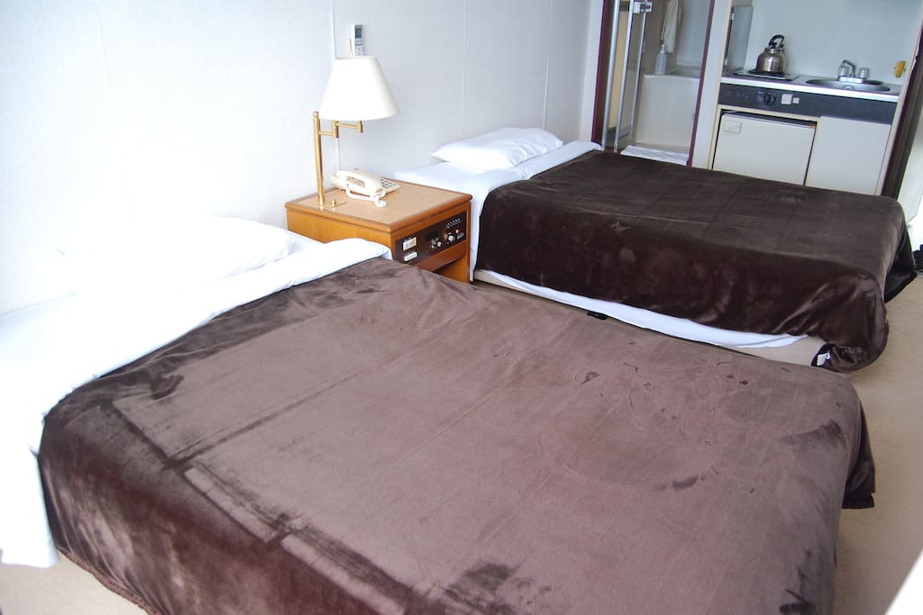 Two single beds
