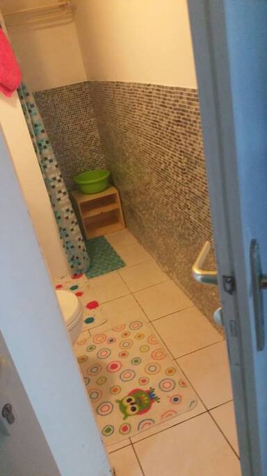 Entrée salle d'eau + wc +douche