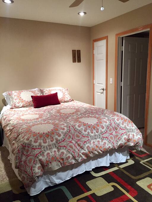 Small Closet and Private Bathroom to the Right