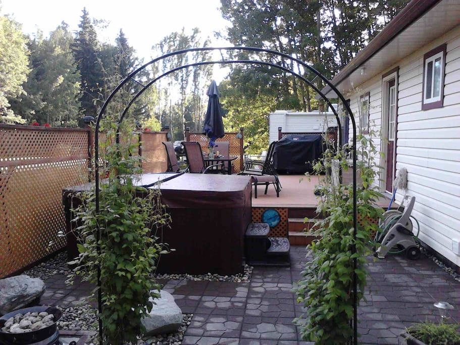 Back yard/deck