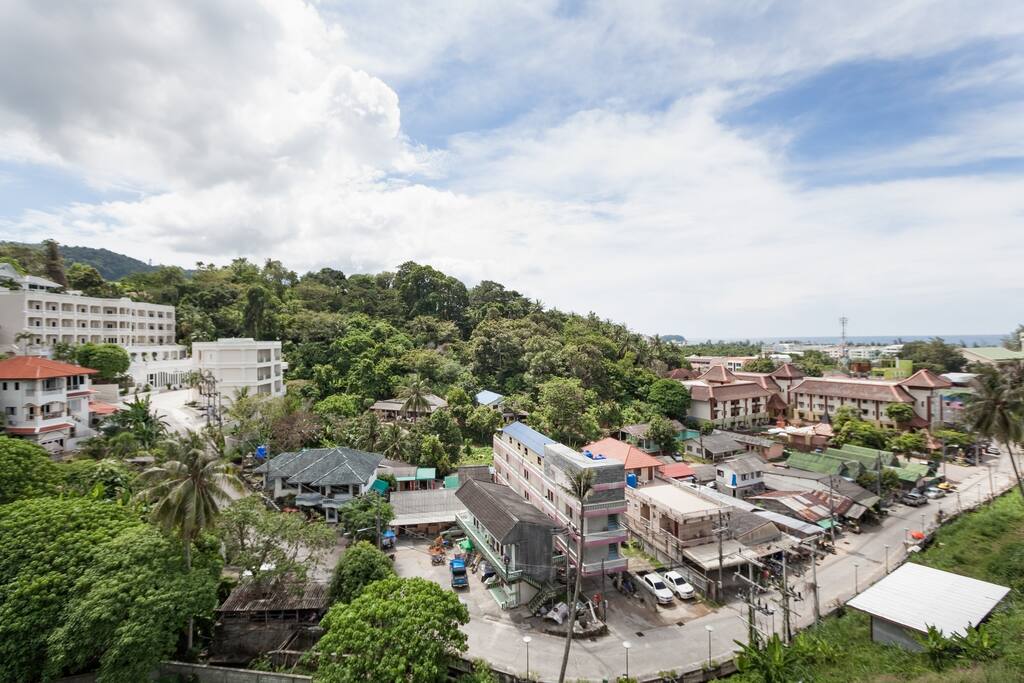 View from balcony.