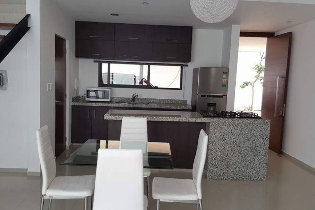 cocina sala y comedor