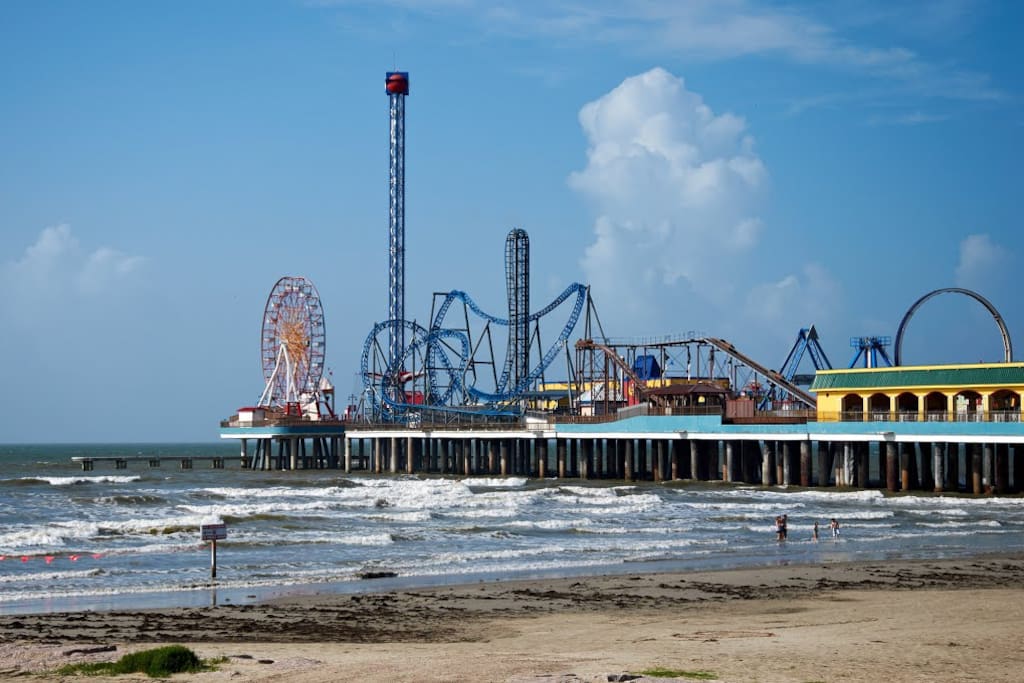 Pleasure Pier just blocks from the house.