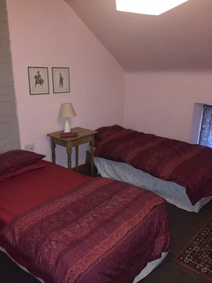 Three single beds