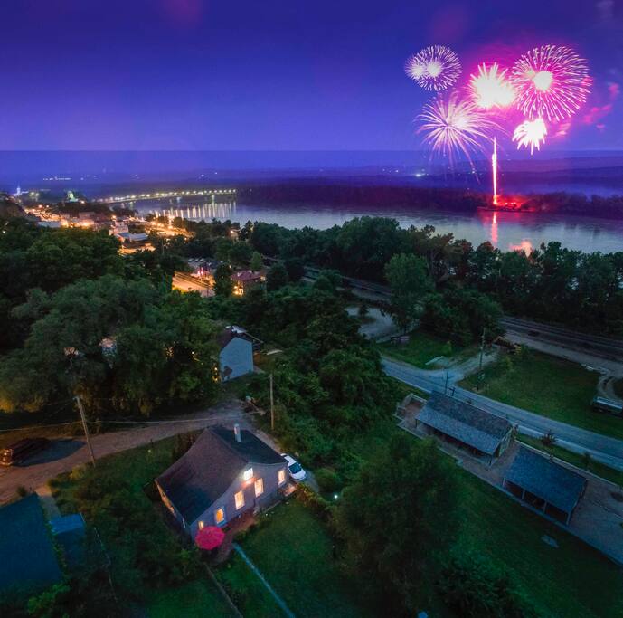 View of July 4th Fireworks from the Cottage!