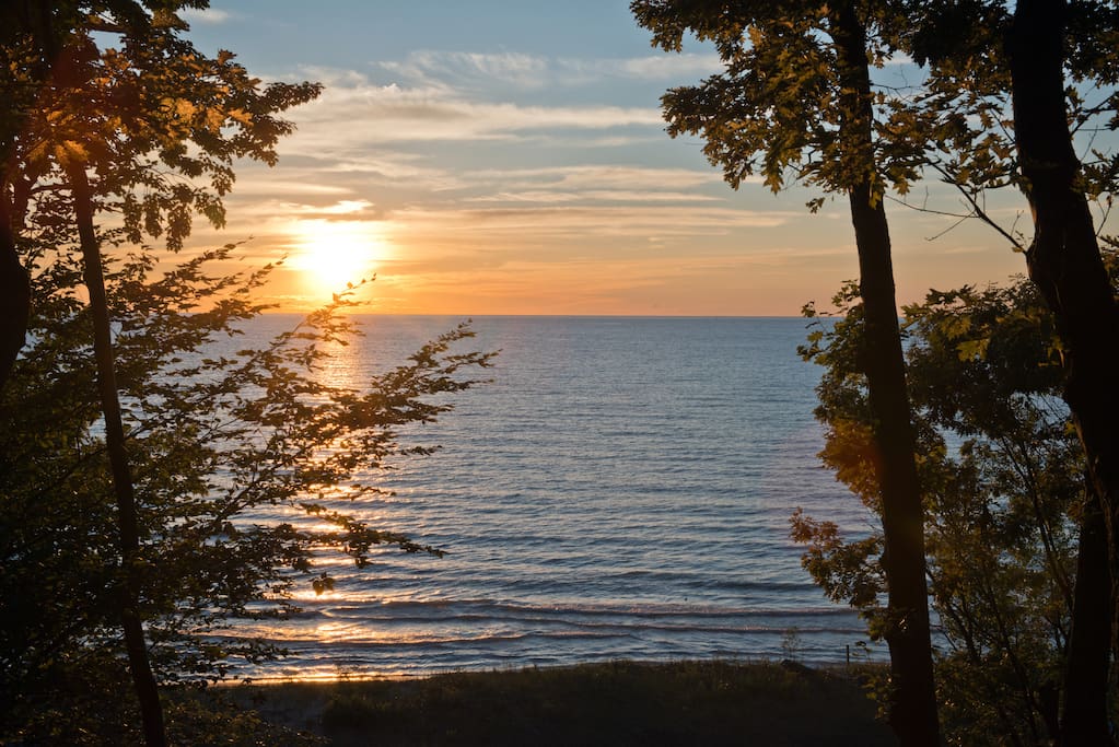 Early sunset from 3rd story deck
