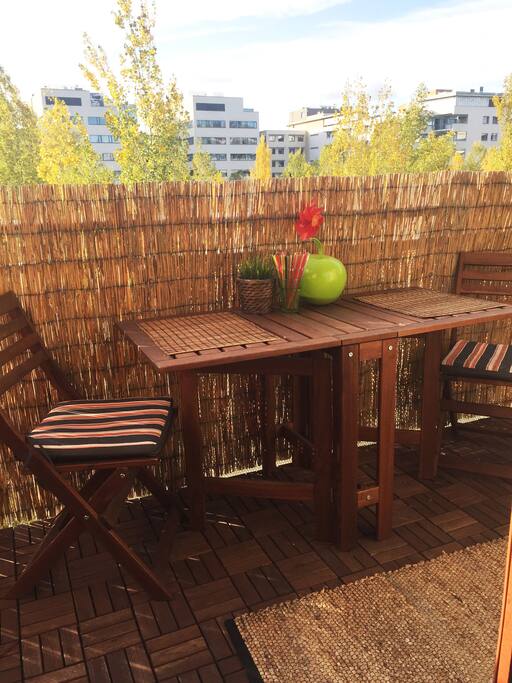 Sunny, cozy terrace