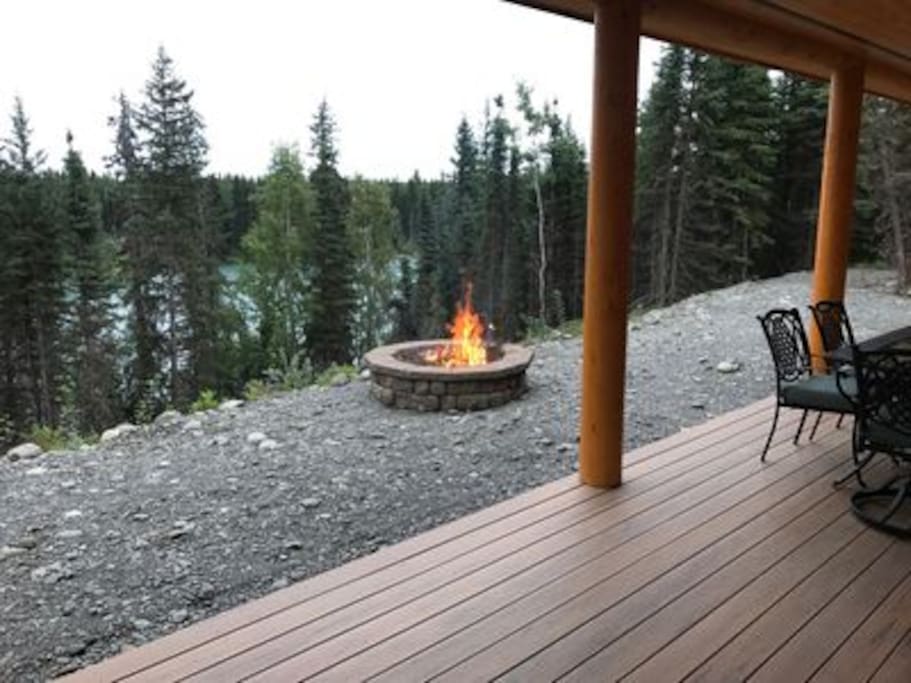 Fire Pit with River View