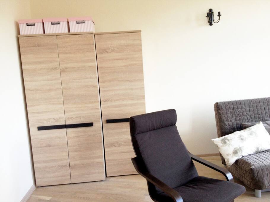 sofa and wardrobe - living room